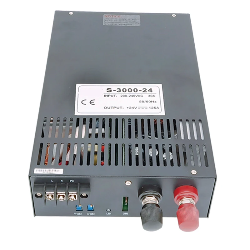 

2500W Switching Power Supply 15V 160A High power adjust SMPS CC CV Can use for batter charge. ac dc transformer