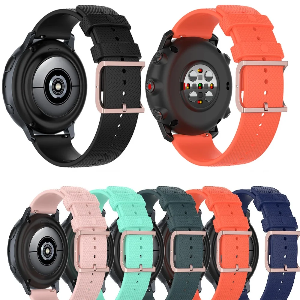 Silicone Watchband For Garmin Vivomove HR/3/Vivoactive 4/3/Venu 2/Luxe/Style Quick Release Watch Band Strap Wristband Correa
