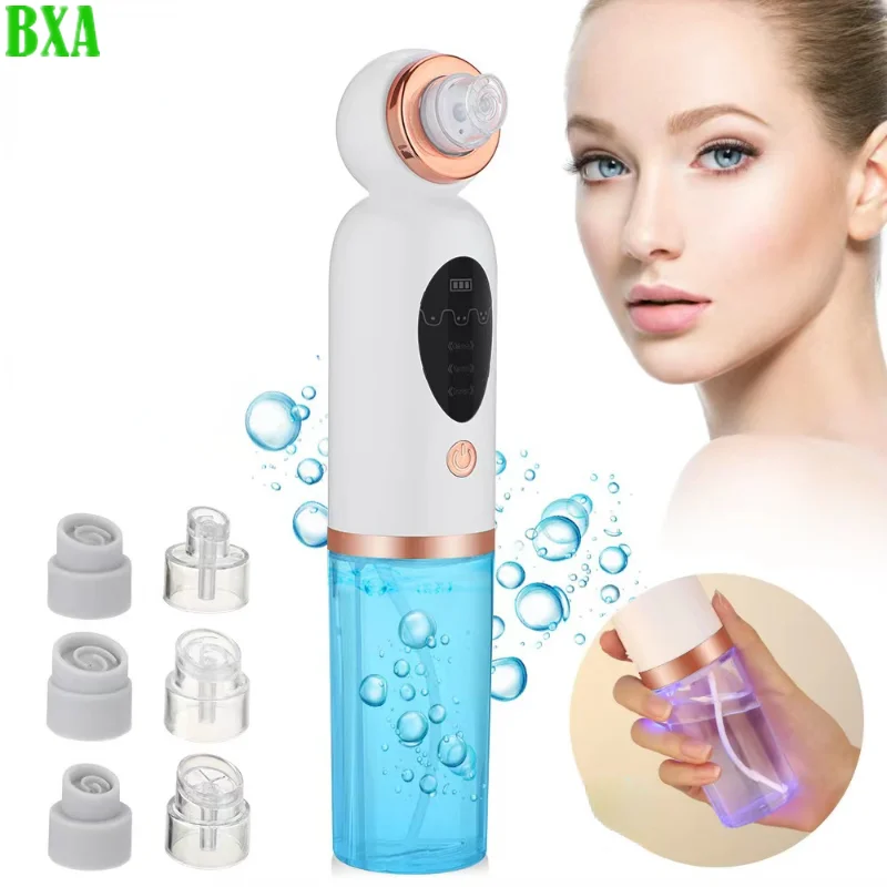 

New Electri Blackhead Remover Vacuum Suction Small Bubble Face Nose Cleaner Water Cycle Pore Acne Pimple Removal Vacuum Suction
