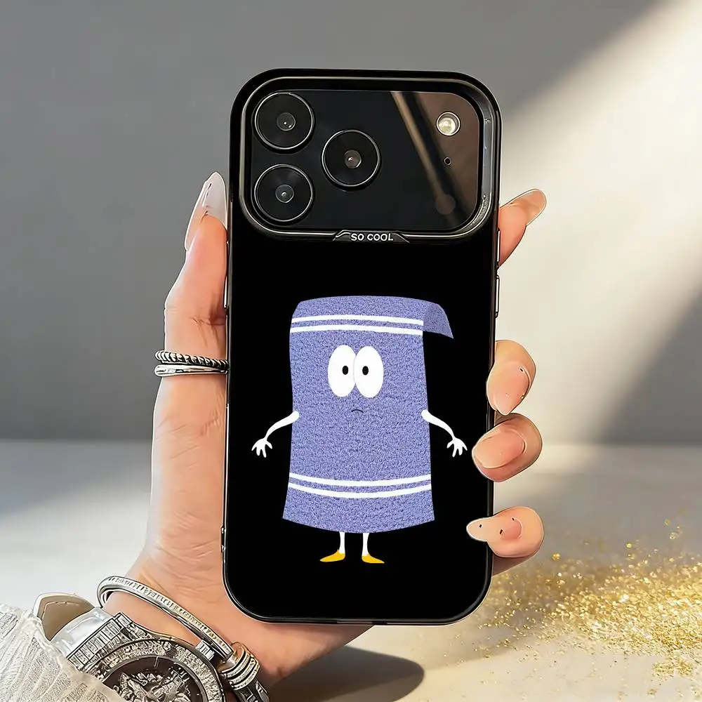 Фото Чехол для телефона S-South Park T-Towelie для iPhone 17, 16, 15, 14, 13, 12, 11, Pro, MAX, серый матовый силиконовый, черный №3