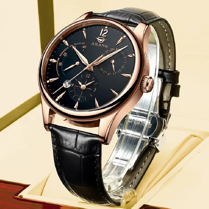 

Часы наручные AILANG Мужские автоматические, 2023 г, водонепроницаемые, светящиеся