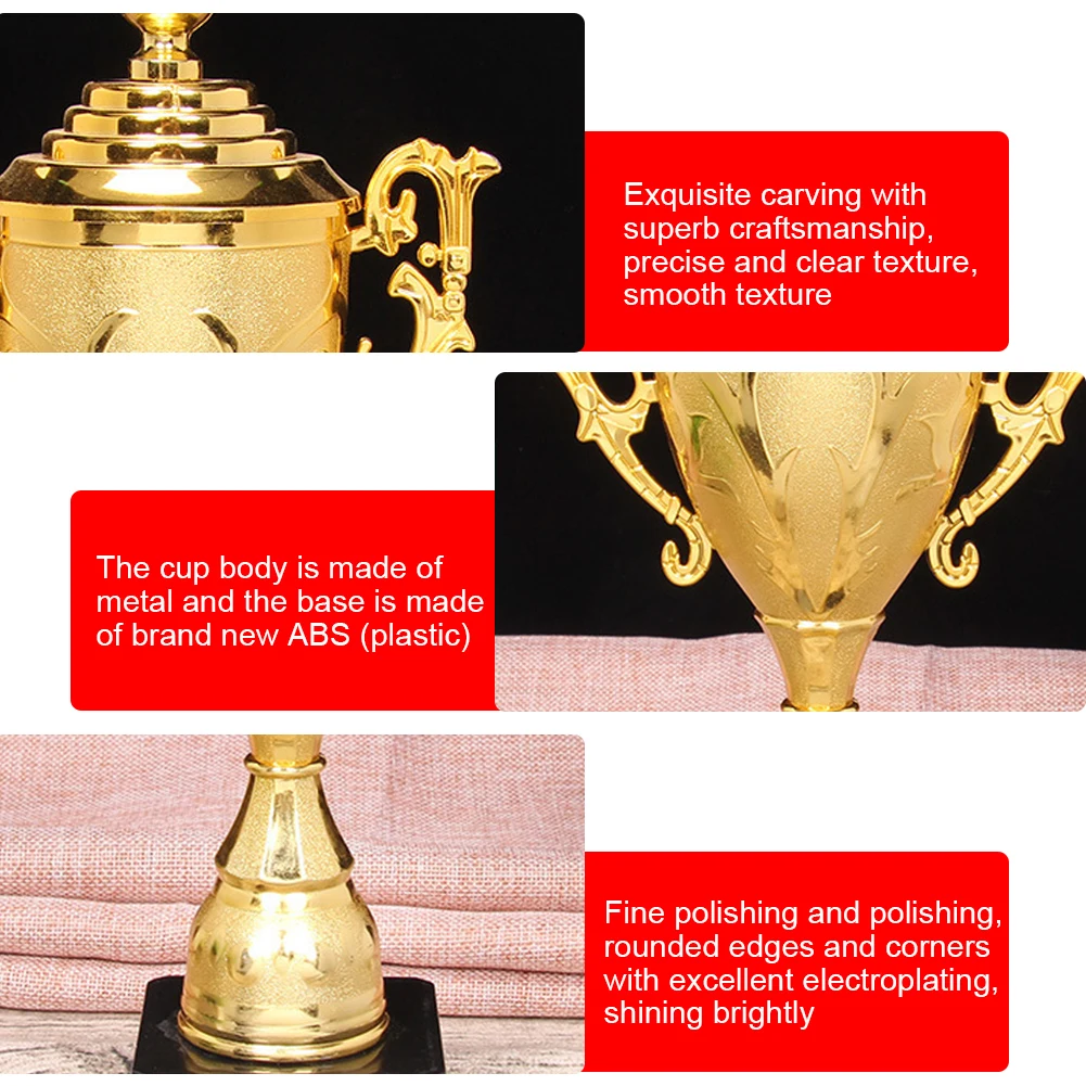 Золотой пластиковый трофей игровой матчевой 8 5-дюймовый спортивный для