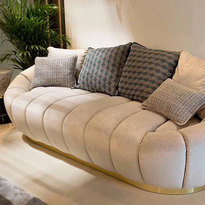 

Постмодерн, трехместный диван, легкое роскошное бархатное кресло, нордический минималистичный дизайн для отеля, дизайнерская модель, комна...