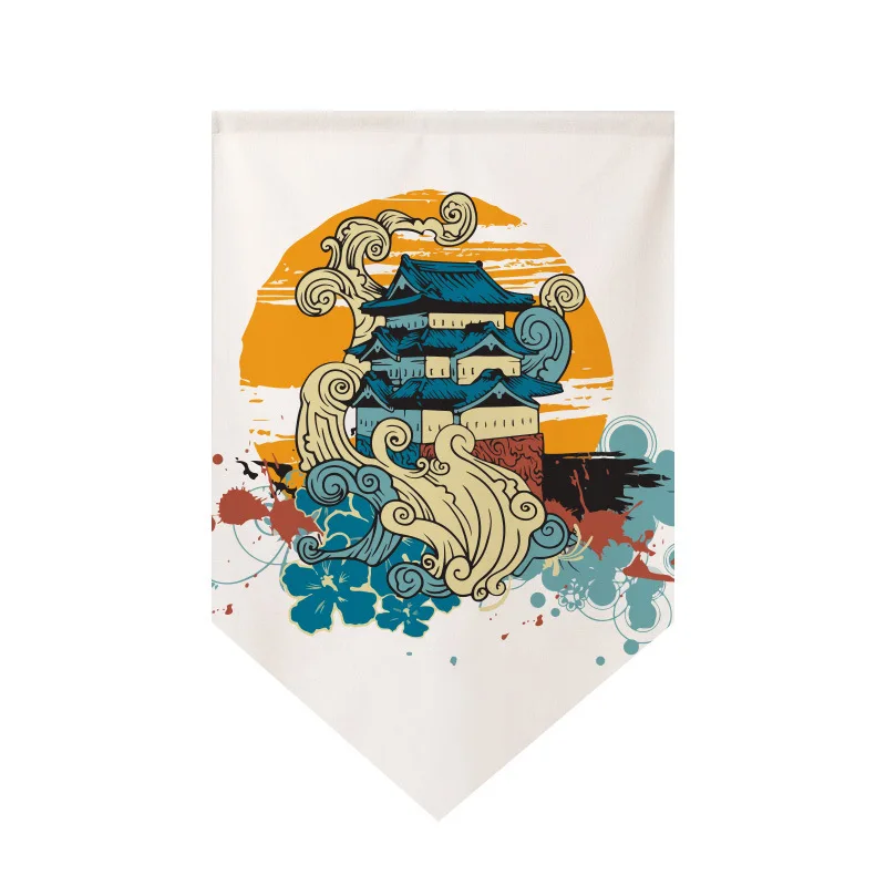Япония Ukiyo-e Короткая дверная занавеска Подвесной флаг Кухонная перегородка Полузанавеска Ресторан Вход Винные домики Декоративная перегородка (art.: 3920cf7789aca) - 3920cf7789aca