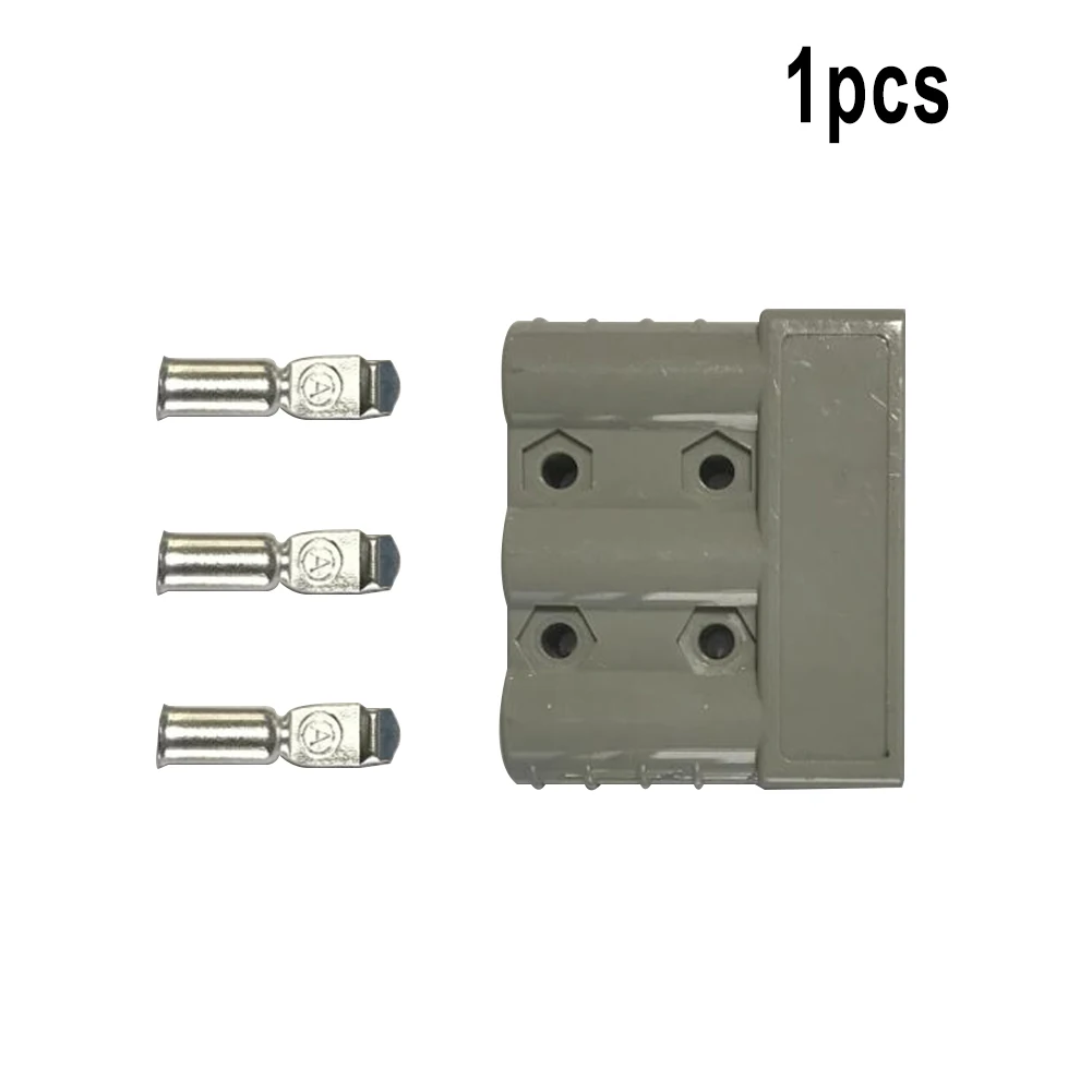 

1/2pcs 3 Pin Connector 1/2 For Anderson Style 50A Plug For DC DC Charger DC/DC Wiring 600V 5000MΩ 3/6 6AWG Terminal