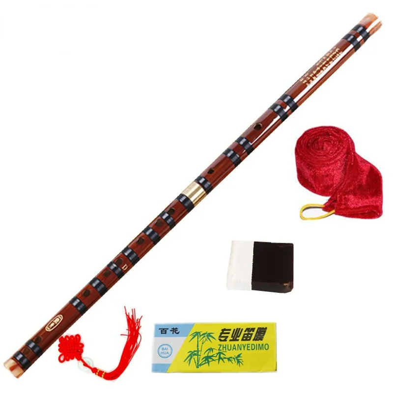 High Quality Bamboo Flute Professional Woodwind Musical Instruments C D E F G Key Chinese Dizi Transversal Flauta 5 Colors