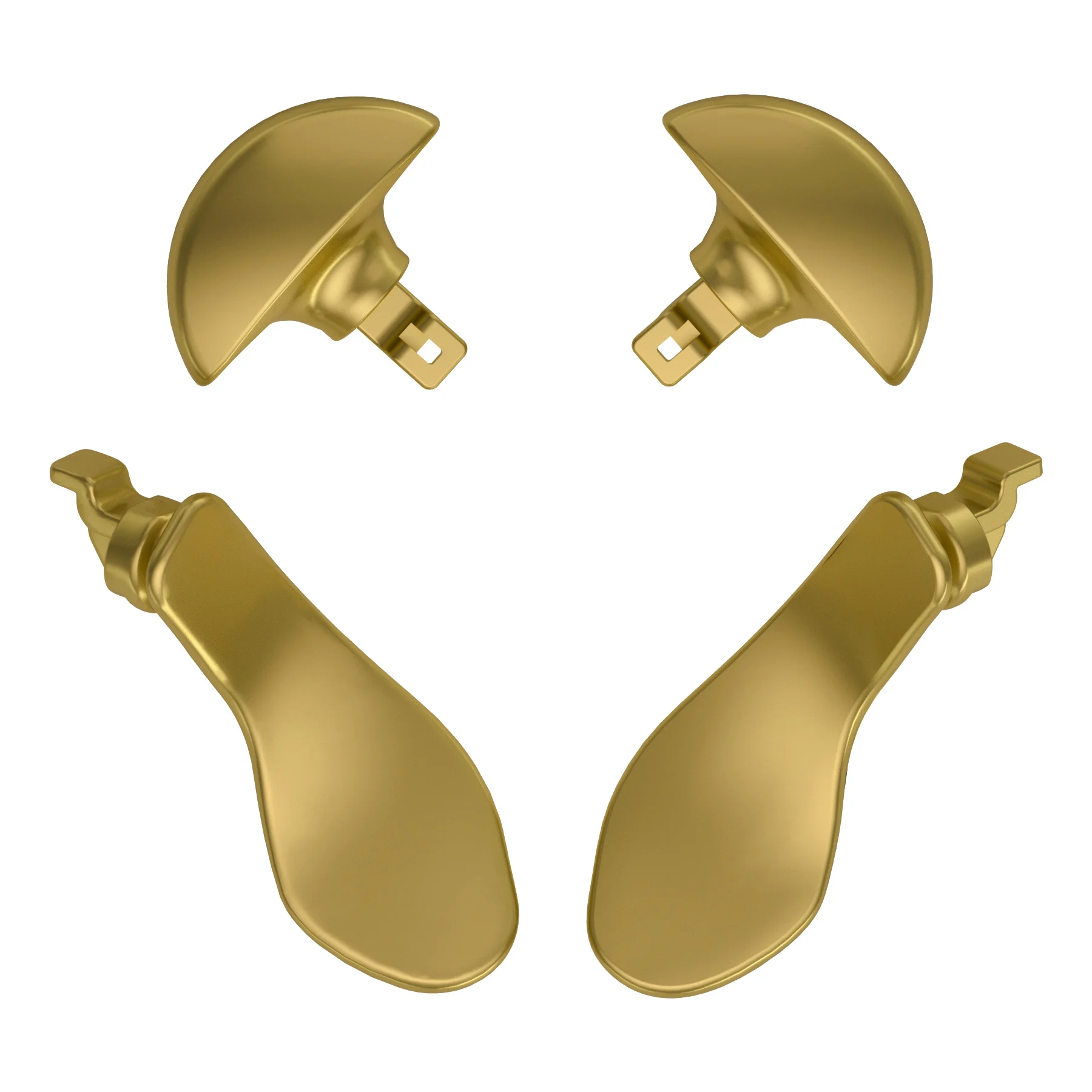 

eXtremeRate Back Paddles for PS5 Edge Controller, Replacement Interchangeable 4PCS Metal Back Buttons - Multi-color Choice