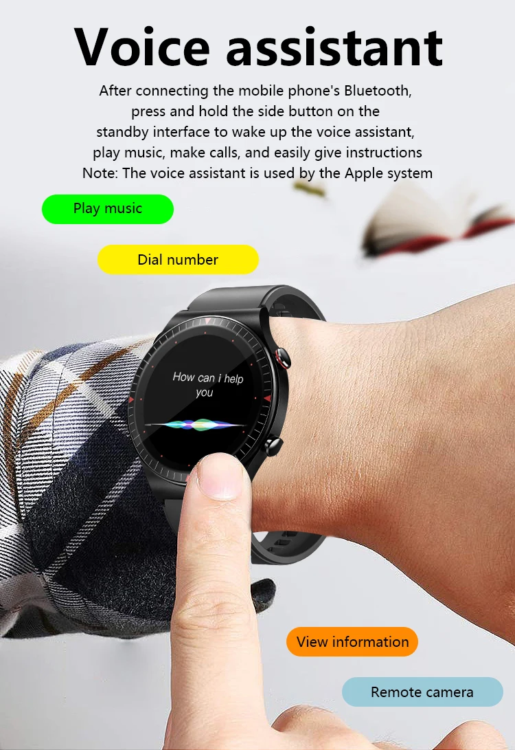 T7 Sport Smart watch Recording Bluetooth Hands-free Call Blood Pressure Heart Rate 4G Independent Memory Card Music Men's Watch