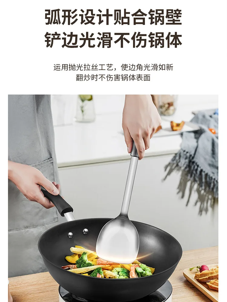 

Stainless Steel Spatula Set, Shovel Spoon, Soup Spoon, Stir Fry Vegetable Shovel, Kitchen Utensils, Complete Set, Household Knif