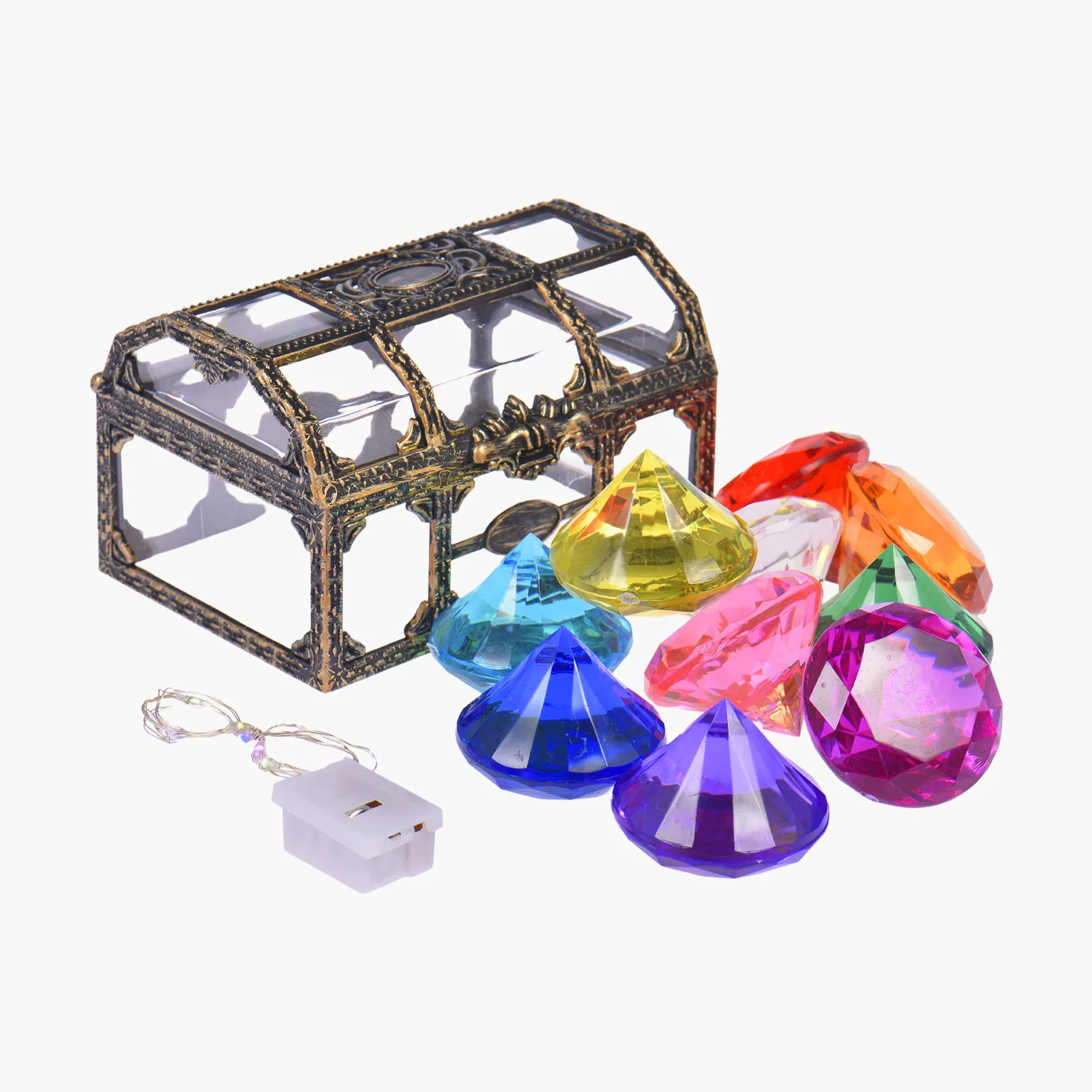 10 шт. игрушечный драгоценный камень для дайвинга набор красочных бриллиантов с