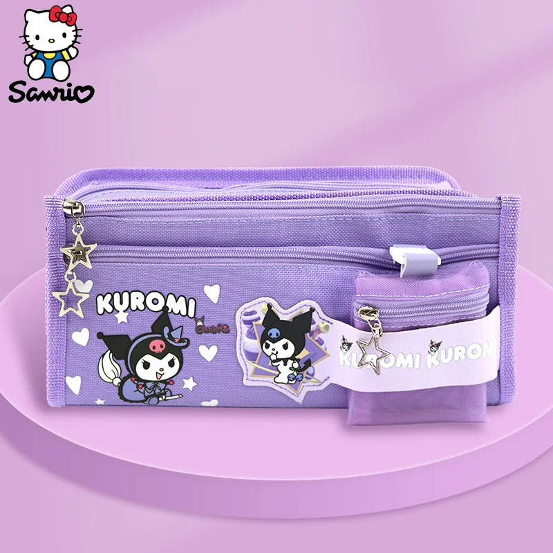 Case Sanrio Stationery Kuromi Cinnamoroll Wallet My Melody School Pencils Bag Pouch Pen Case Supplies Kids Toy
