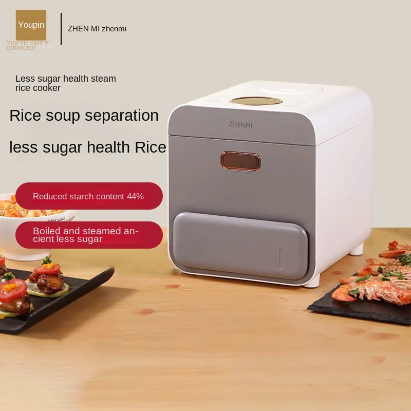 

Poritou Rice Cooker Multi-function Single Electric Rice Cooker Non-Stick Household Cooking Machine Make Porridge Soup EU Plug