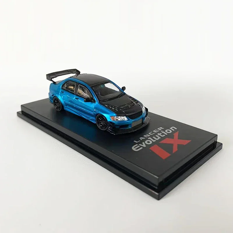 Модель автомобиля Lancer EVO IX Voltex кусачки из сплава под давлением цвет голубой