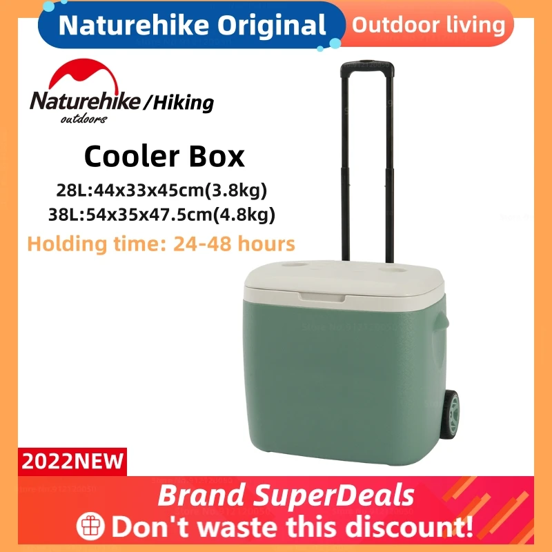 

Naturehike портативная тележка-холодильник для улицы 38 л большой емкости поход на природу кемпинг долгосрочная холодильная коробка для пикника ...