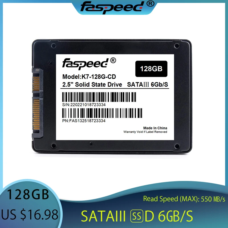

Faspeed ssd 128 gb 120gb 128gb 256gb 480gb 512gb 500gb 1TB 2TB 2.5 '' Sata 3 Solid State Drive HD Hard Disk for Laptop Desktop