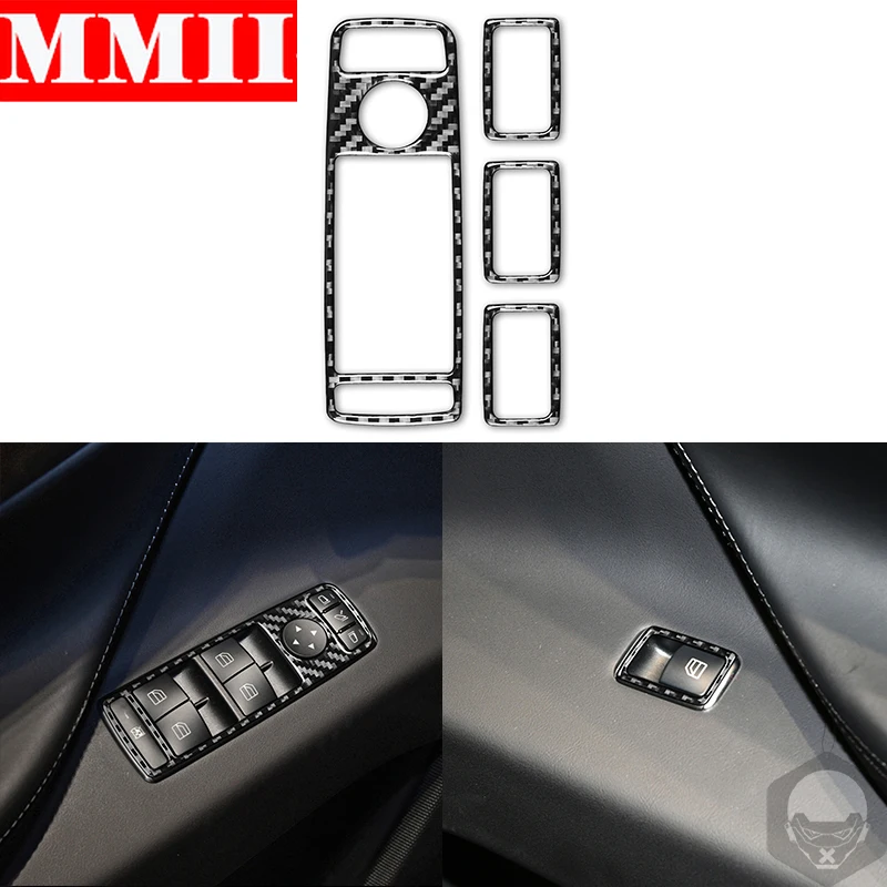 

Carbon Fiber Accessories For Tesla Model S X 2012 2013 2014 2015 2016 2017 2018 2019 2020 Car Windows Control Buttons Frame Trim