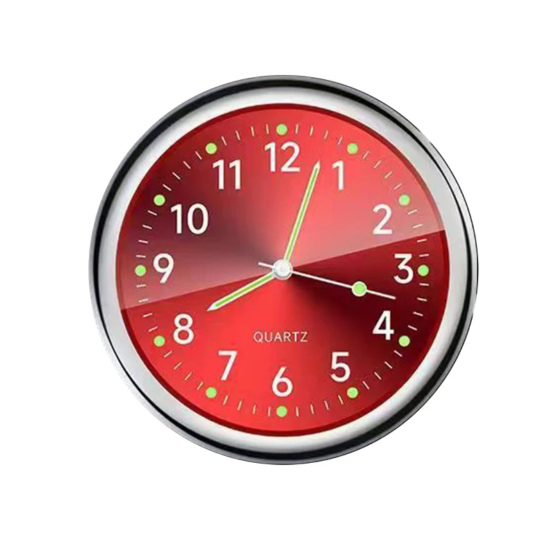 

Автомобильные часы для приборной панели, автомобильные часы, интерьерный декор, портативные мини-часы, украшение, светящиеся аналоговые фоточасы для автомобилей