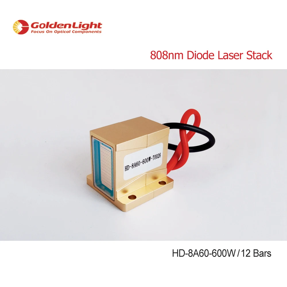 HD-8A60-600W Macro Channel Diode Laser Stack / Installation12 Bars / Per Bar Power 50W / Beam Spot Size 10*24mm