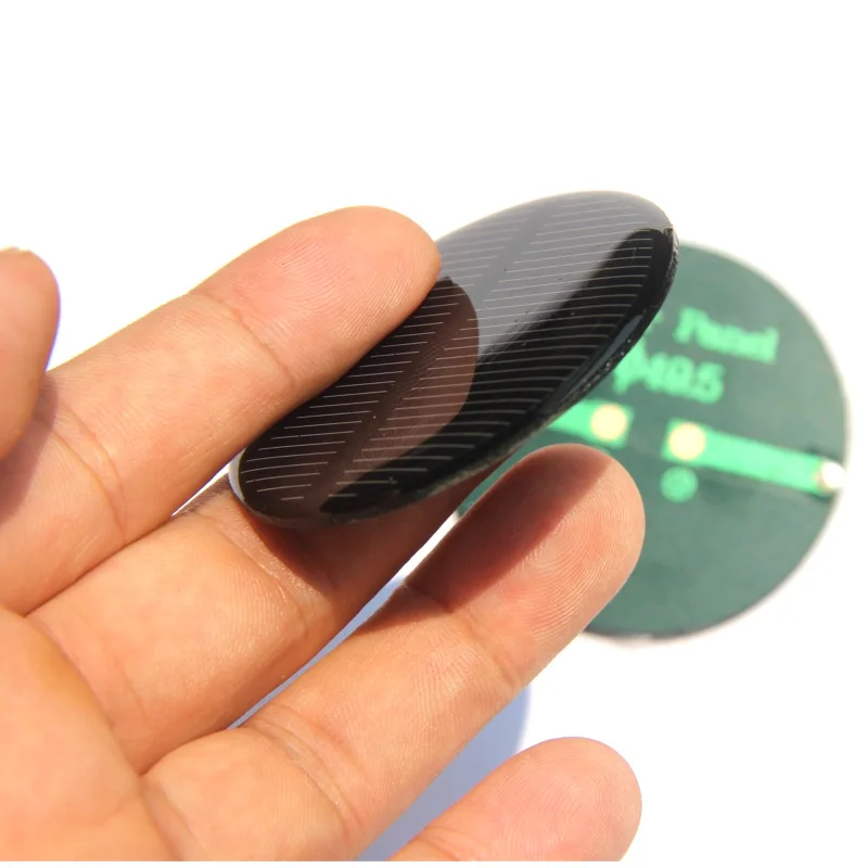 Маленькие мини-49 5 мм эпоксидные круглые солнечные элементы 0 15 Вт В