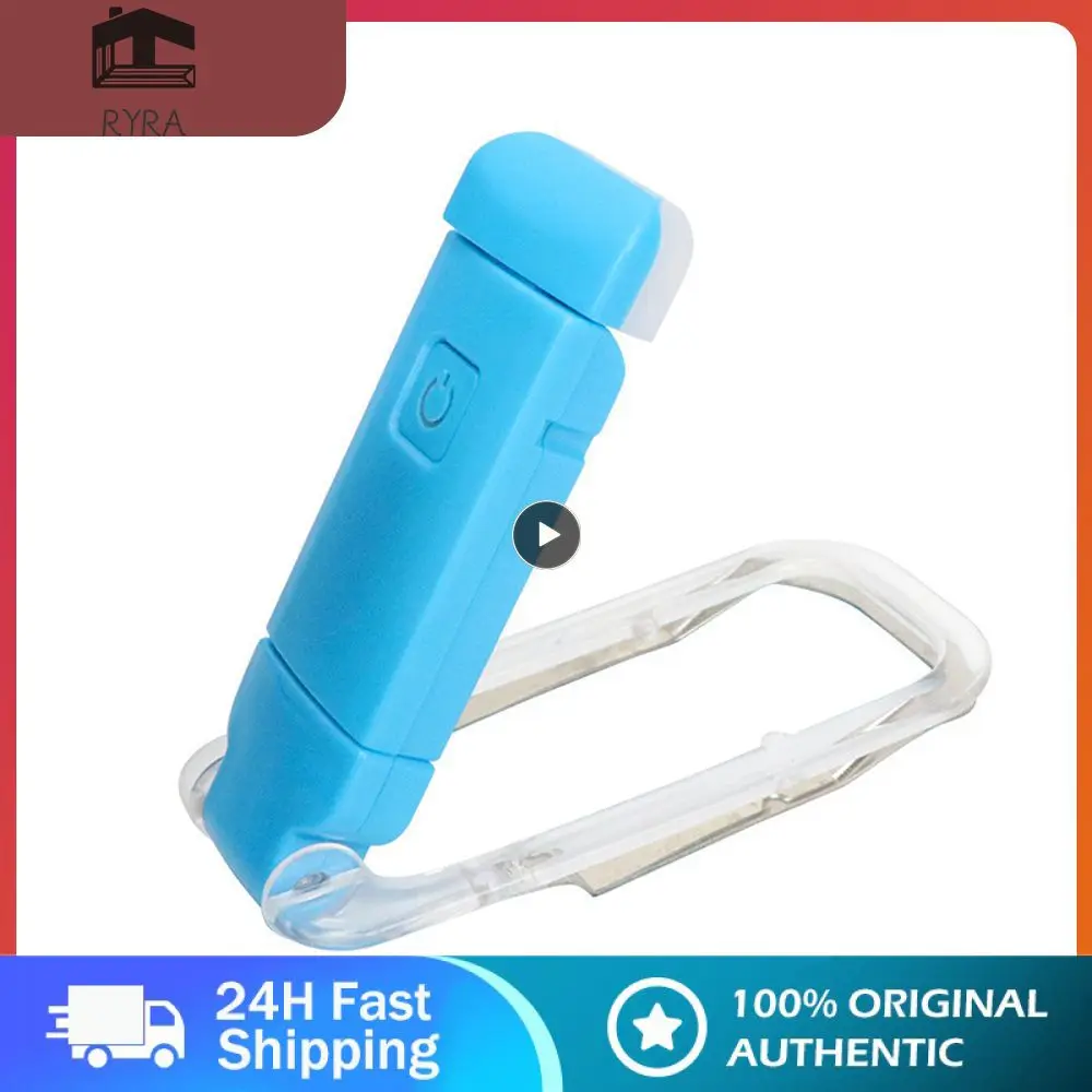 

White Small And Light Folding Book Light Flexible Rotation Reading Light Long-lasting Battery Life Book Light Small Book Light