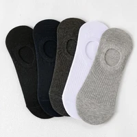 5pair lot socks for men no show low cut short ankle cotton black white multipack non slip silicone summer breathable invisible