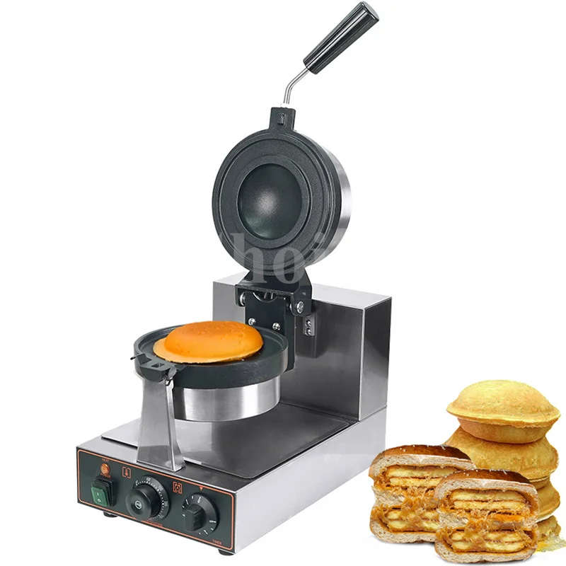

Ice Cream Burger Machine Ice Cream Bread Machine Burger with Filling Panini Press Waffle Baking Machine Breakfast Machine