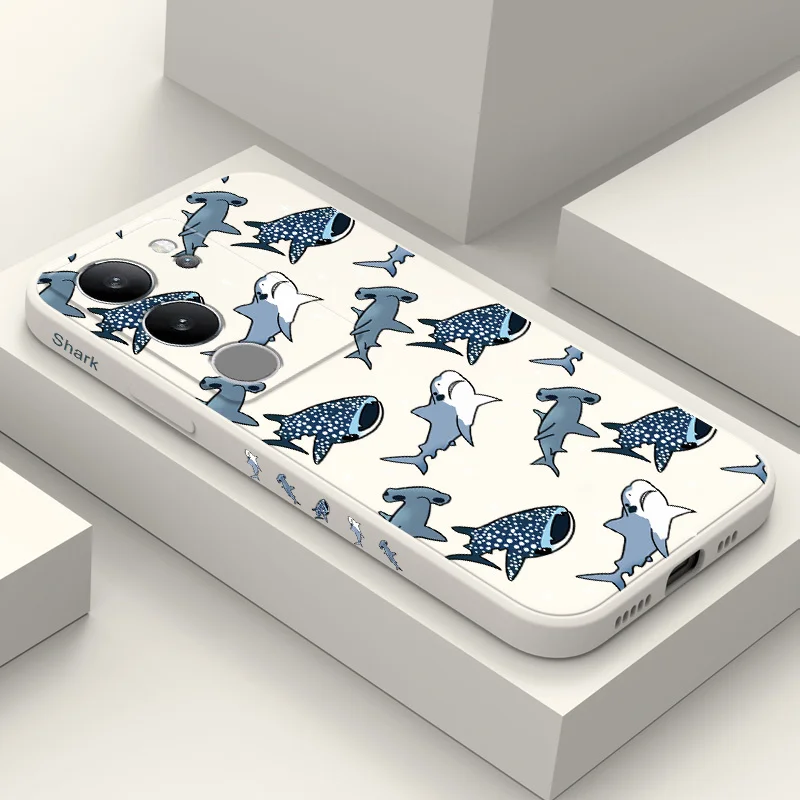 Фото Чехол для телефона Spot Shark для VIVO V50 V40 V30 V29 V29E V27 V27E V25 V25E V23 V23E V21 V20 Y20 Y12 Y21 Y22 Y50 Y35 Y76 Pro 4G 5G №1