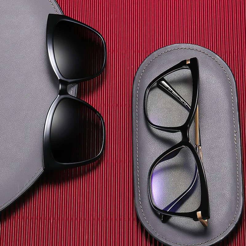 

Large Frame Magnetic Mirror Ladies Polarized Glasses Women's Anti-Blue Light Glasses Optical Frame UV400