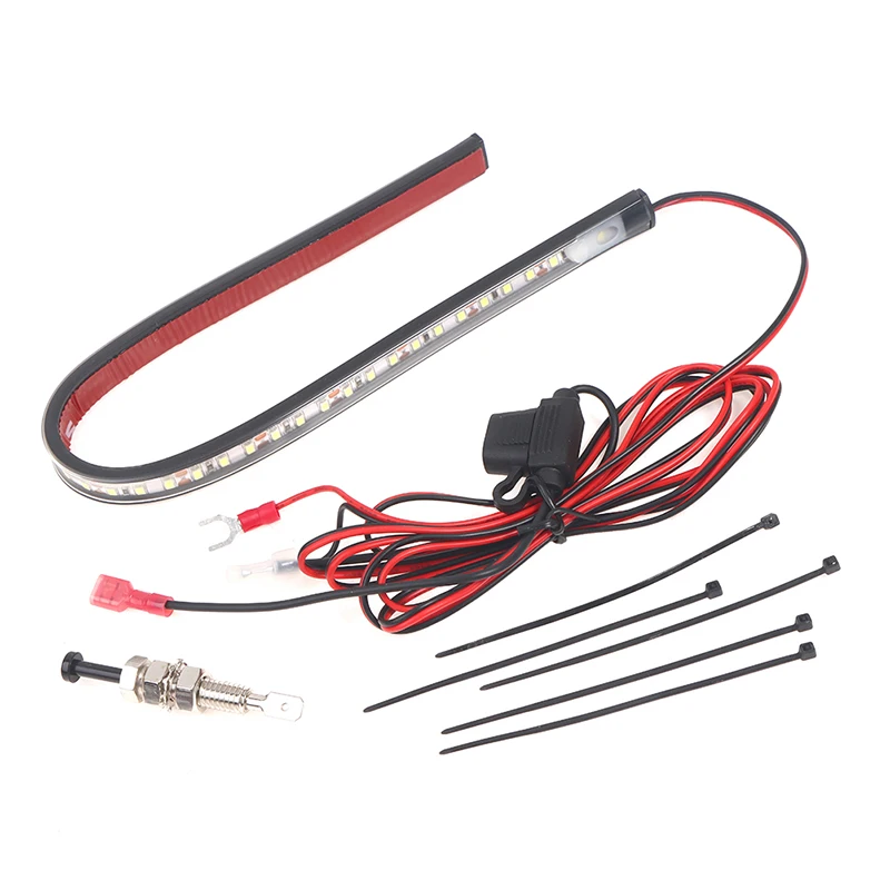 

White Under Hood LED Light Kit With Automatic on/off -Universal Fits any Vehic Car LED Lights Automatic Switch Ties Strips