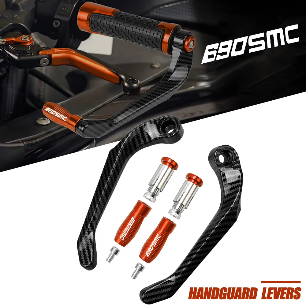 

For 690 SMC 2012 2013 2014 2015 2016 2017 7/8" Motorcycle Accessories Handlebar Grips Guard Brake Clutch Levers Guard Protector