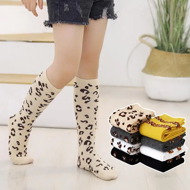 

Children's Socks Dot Long Striped Girls Socks Cotton Stockings In Spring and Autumn
