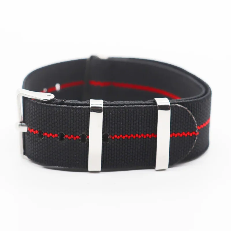 Silver Buckle - Wholesale 50PCS/Lot High Quality 20MM 22MM Nylon Watch Band NATO Waterproof Watch Strap Fashion New