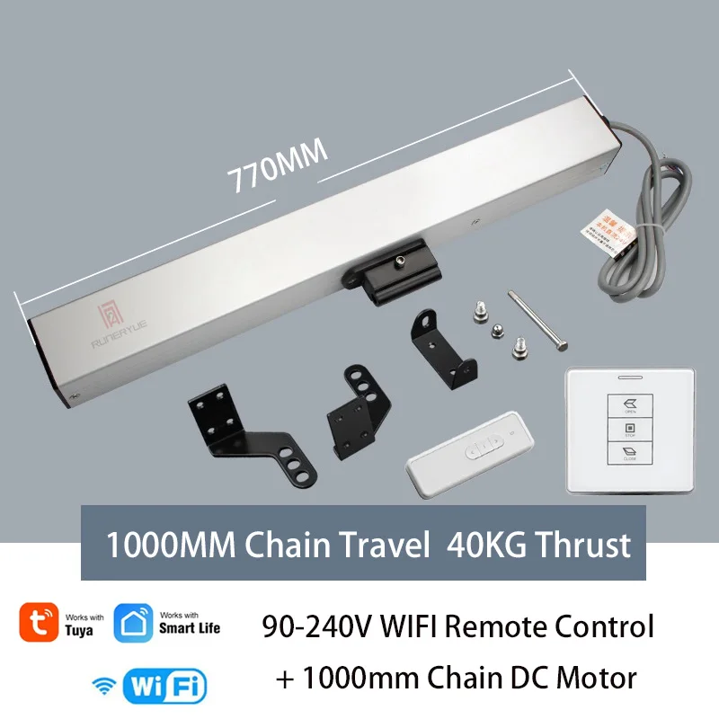 

Автоматический электрический цепной привод для открывания окон, двигатель Tuya, переключатель Wi-Fi, пульт дистанционного управления, встроенный двигатель, расстояние путешествия опционально