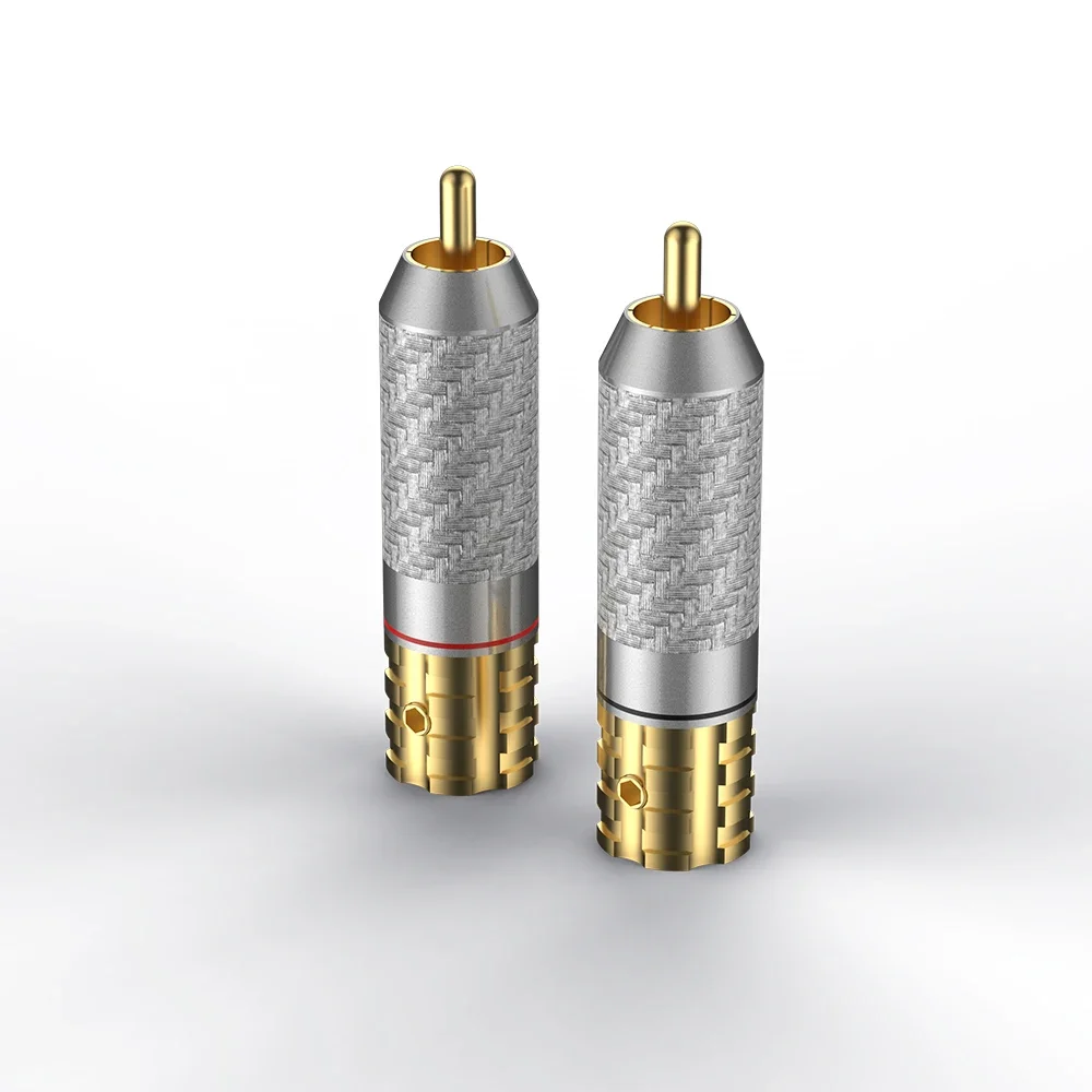 4 шт. VR108G RCA разъем винтовые фиксирующие разъемы аудиокабель для усилителя