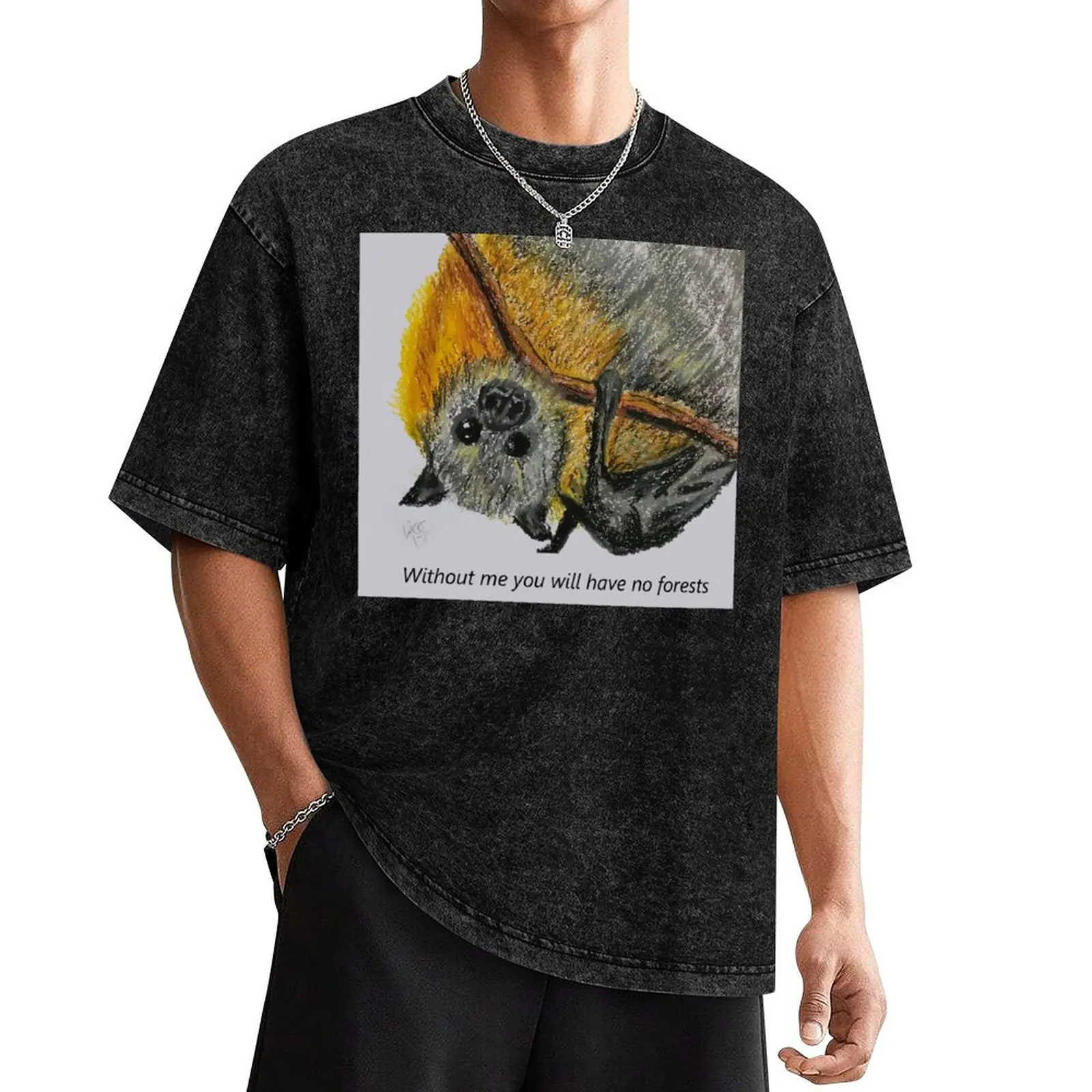 Мужская футболка Batzilla- No Bats Forests хлопок