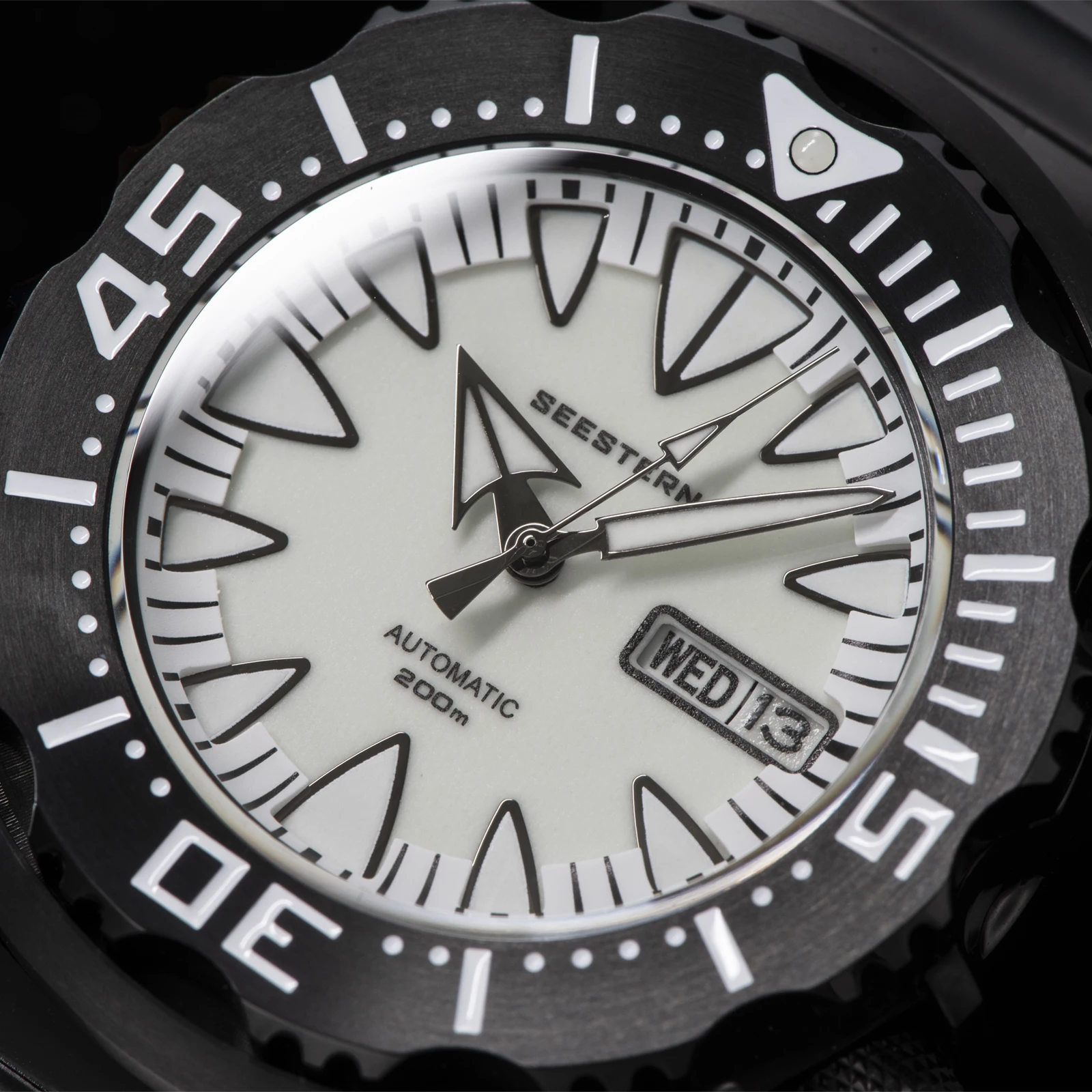 Дешево Мужские Водонепроницаемые механические часы с сапфировым стеклом, 200 м