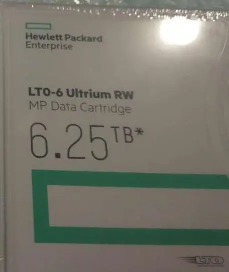 HPE LTO-6 Ultrium RW MP картридж для передачи данных C7976A