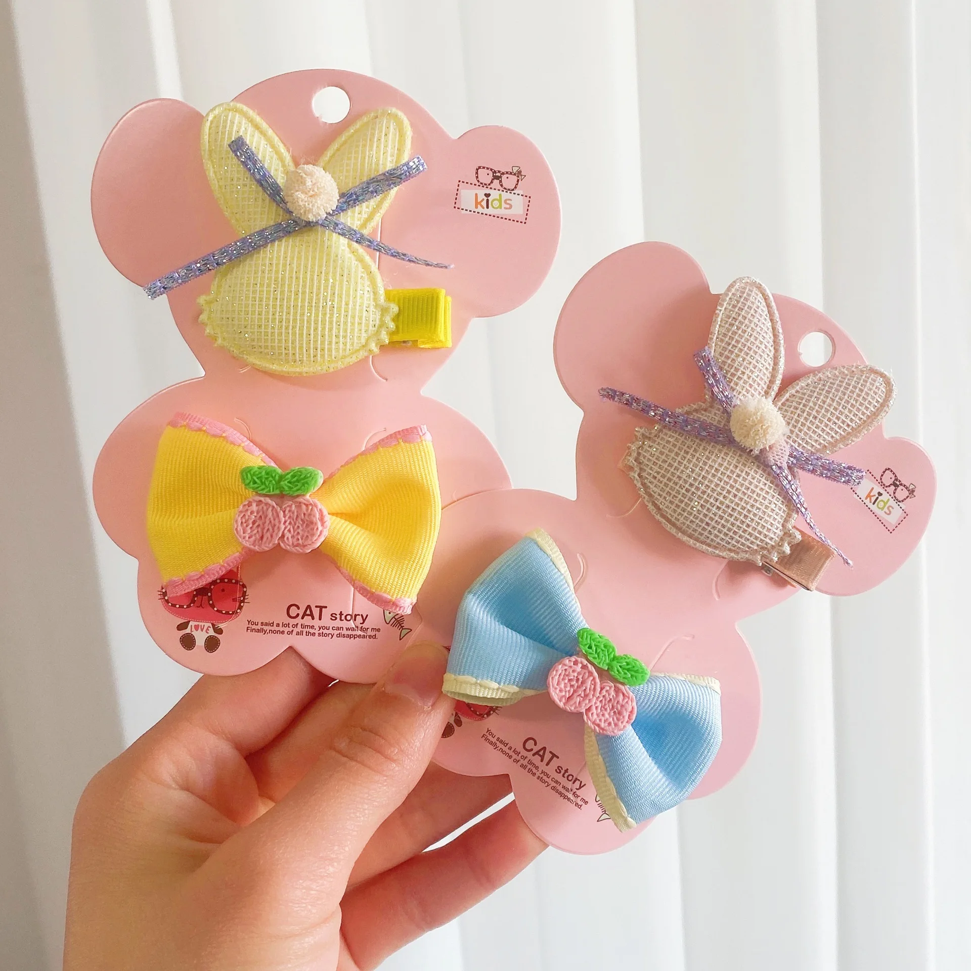 

New Hotsale 2pcs/set Children Hair Clips Floral Bow Baby Hairgrips Metal Barrettes Hair Accessories WLC032