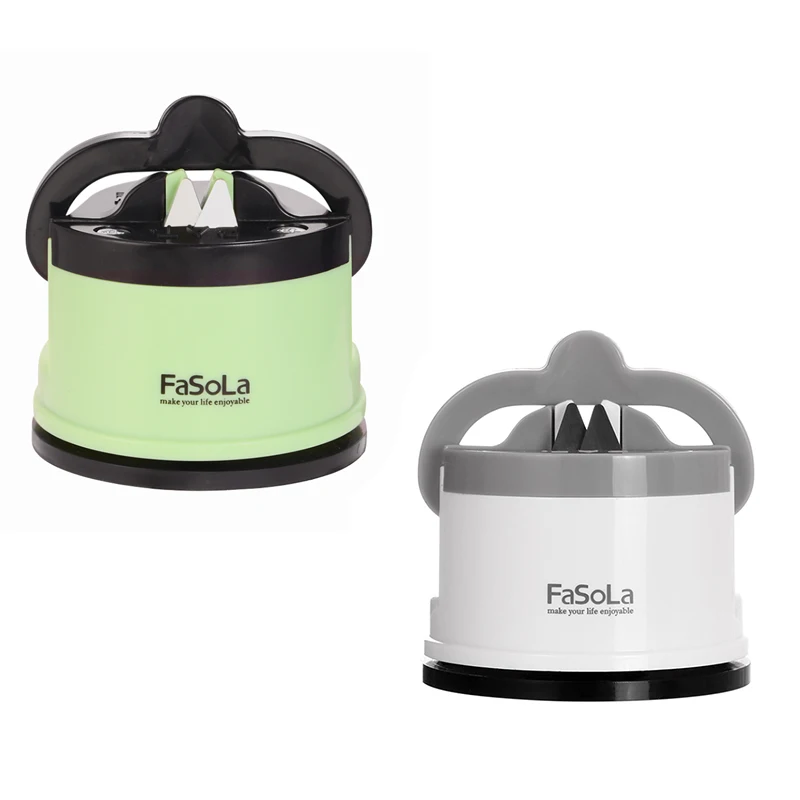 

FASOLA Kitchen Sharpener Knife Scissors Blade Grinder Stone Knives Sharpening Tool Sharpening Machine with Suction Pad
