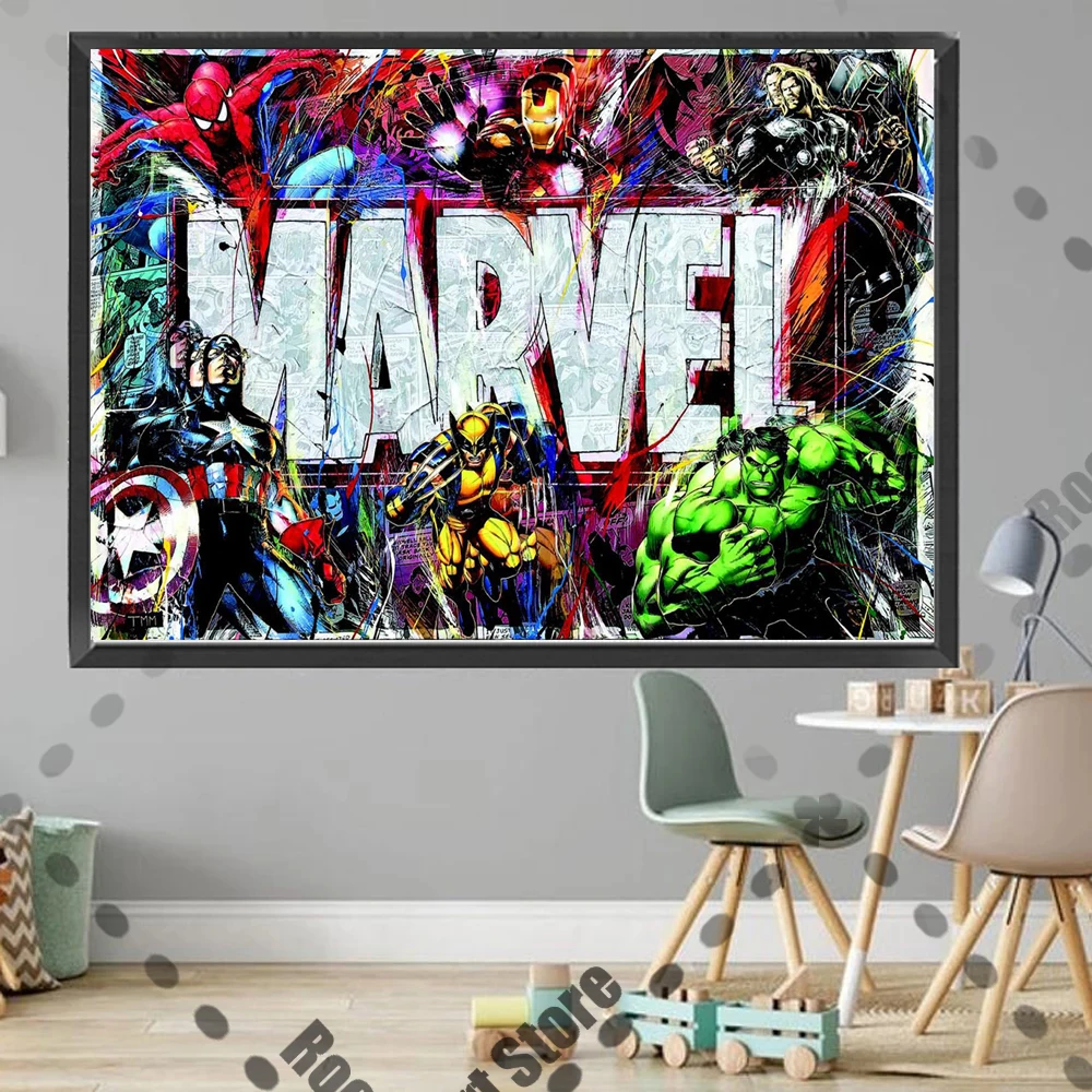 

Disney Marvel Avengers Super Heroes Captain America Posters and Prints HD Wall Art Canvas Painting For Bedroom Living Room Decor