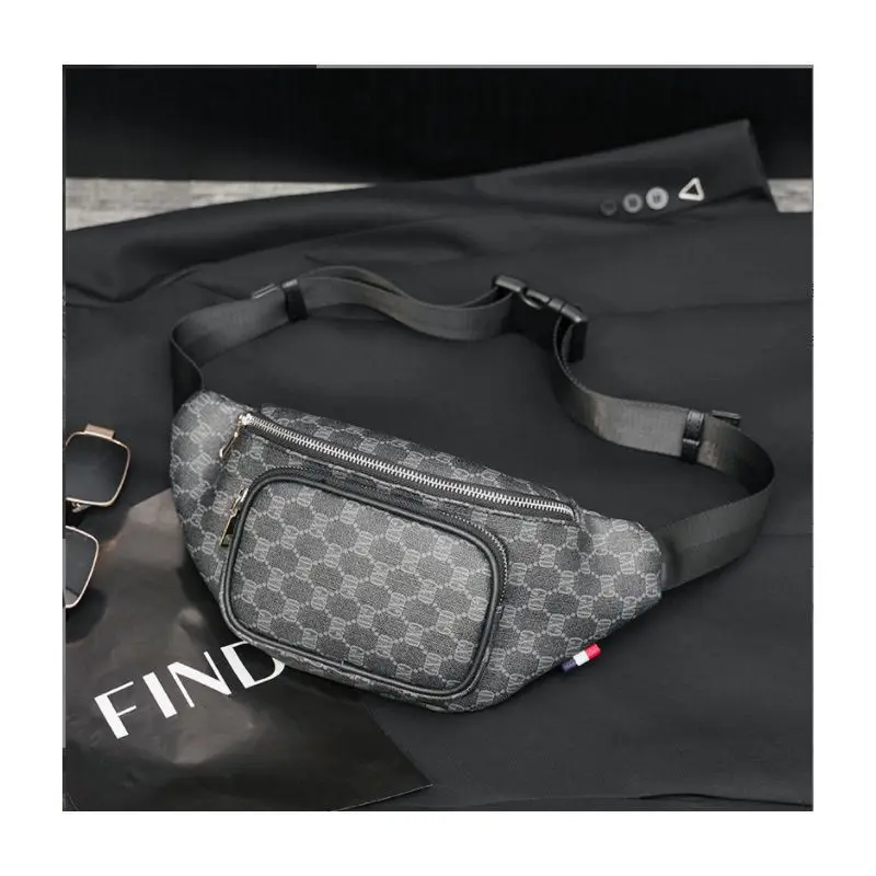 New Spring And Summer Men's Printing Personality Waist Bag Leisure Fashion Bag High Quality Sports Mobile Phone Waist Bag