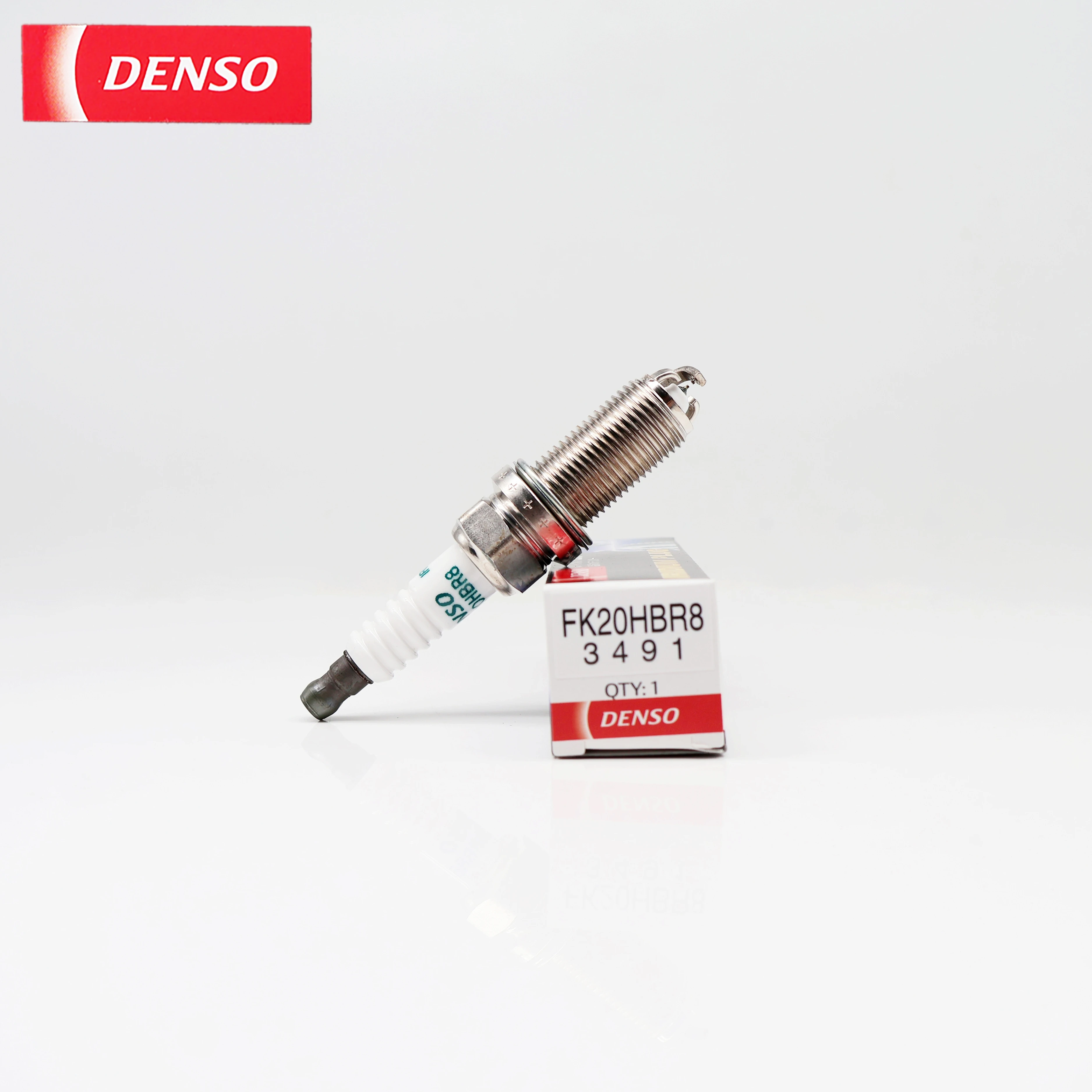 Фото Оригинальная иридиево-платиновая свеча зажигания DENSO FK20HBR8 3491 для LEXUS TOYOTA OEM: 9091901263, 909190126379 №1