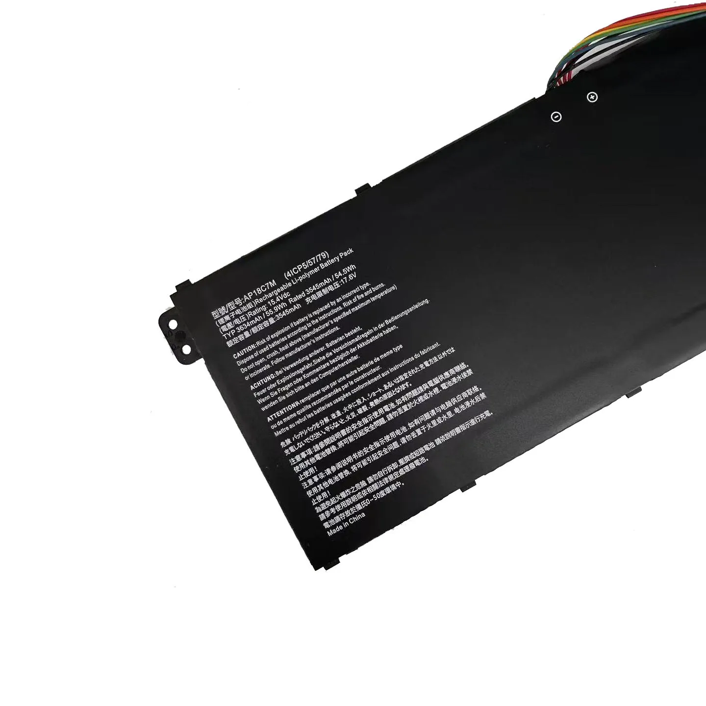 Фото Новый аккумулятор FKYGC AP18C7M 15.4V 54.5Wh 3545mAh для Acer ConceptD 3 CN315-72 Swift 3 SF313-52/53 Swift 5 SF514-54GT/54T №2