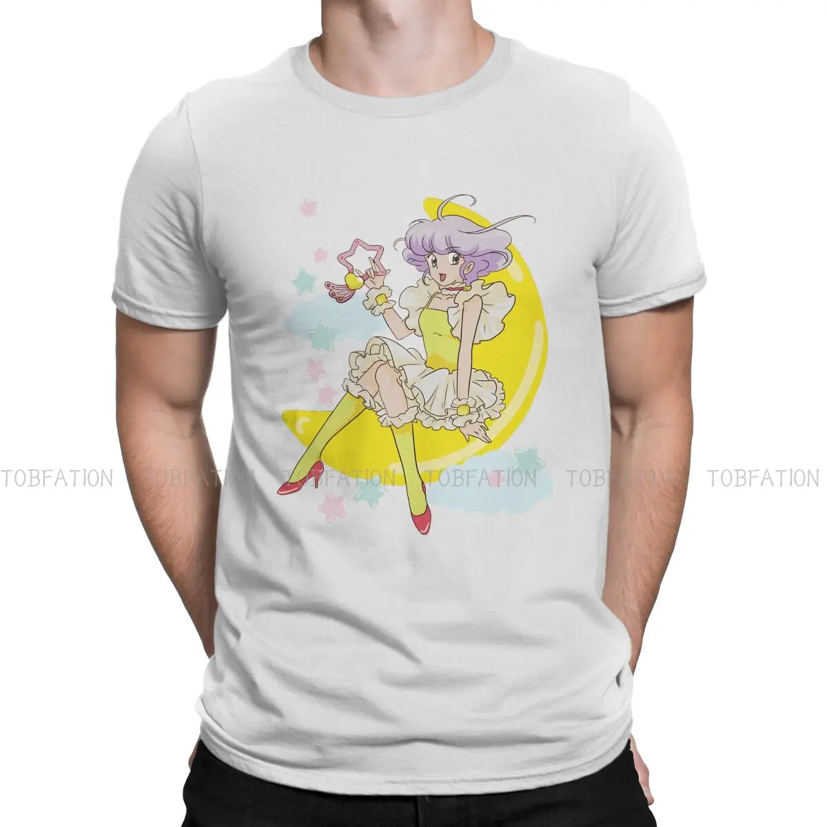 

Кремовый Мами волшебный Ангел аниме оригинальные футболки Луна Классическая отличительная Мужская футболка Новая трендовая одежда 6XL