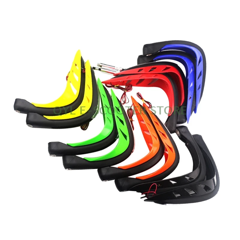 

Motorcycle Handlebar Hand Guards with LED Light Hand Guards Protectors for ATV Motocross Dirt Bike