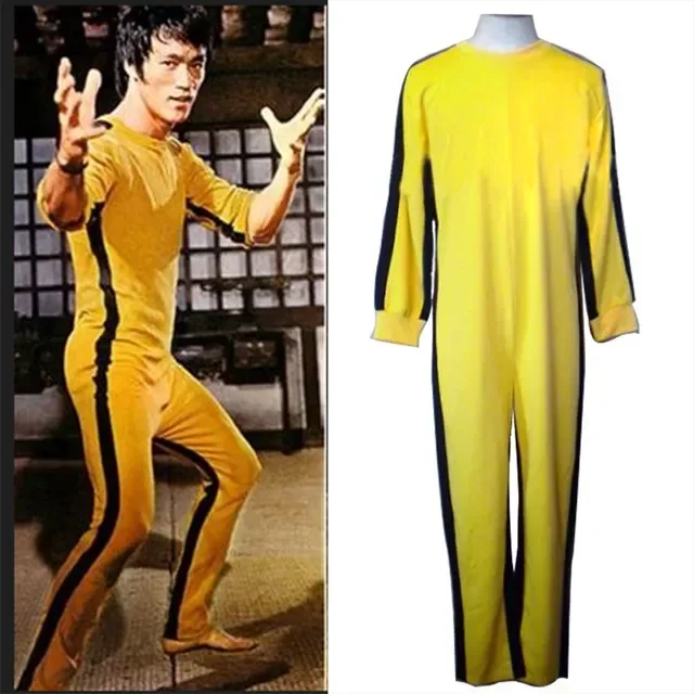

Unisex Adult Kids Bruce Lee Cosplay Jeet Kune Do Chinese Kung Fu Jumpsuit Cosplay Costume Zentai Suit Game of Death Yellow Color