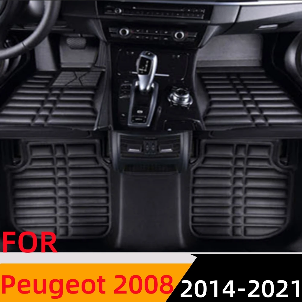 

Водонепроницаемый автомобильный коврик Sinjayer 3D под заказ, коврики для переднего и заднего пола, коврик для стайлинга автомобиля для Peugeot 2008 2014 2015-2021