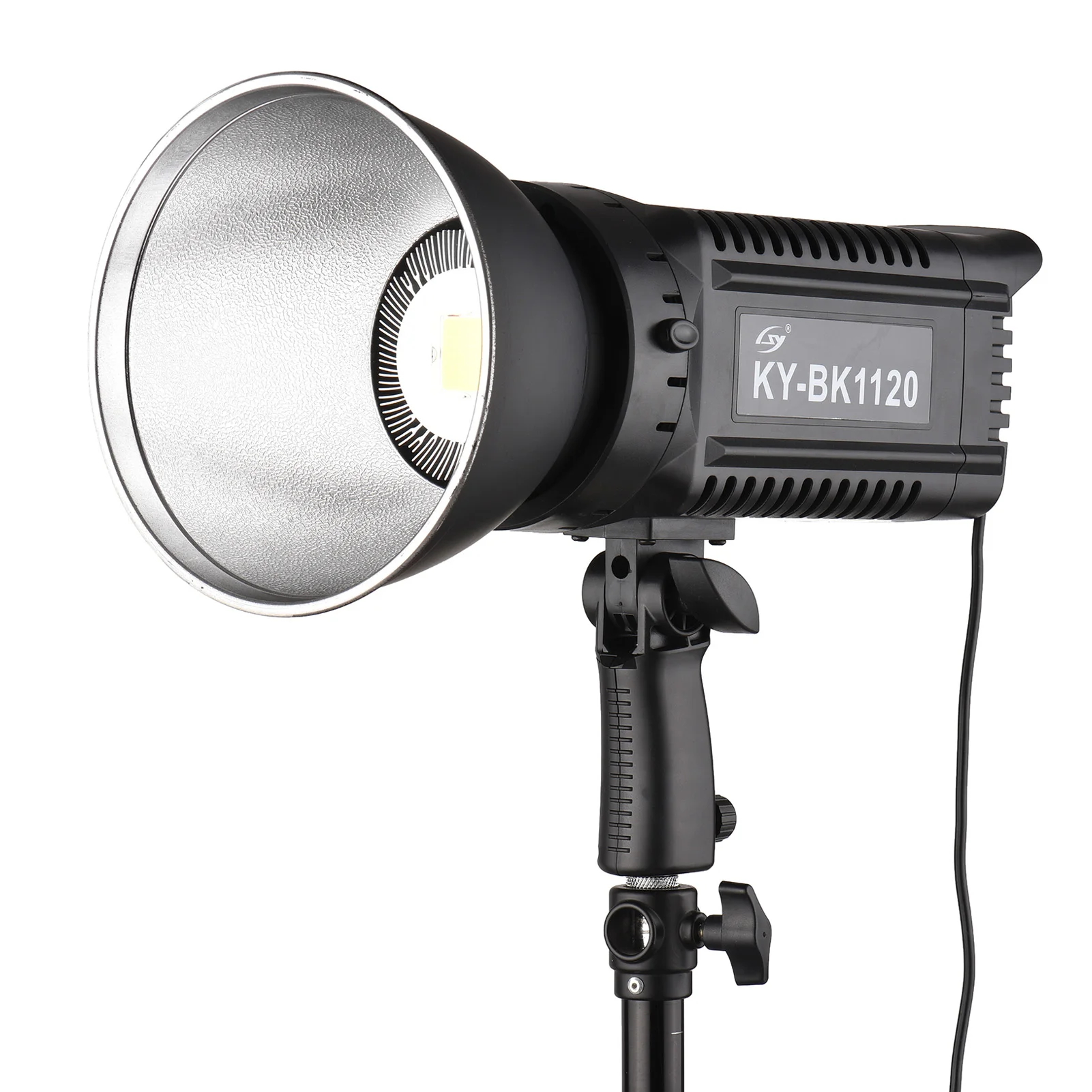 

150W Studio LED Video Light 5600K Color Temperature Adjustable Brightness CRI93+ TLCI95+ Bowens Mount with Protector Reflector
