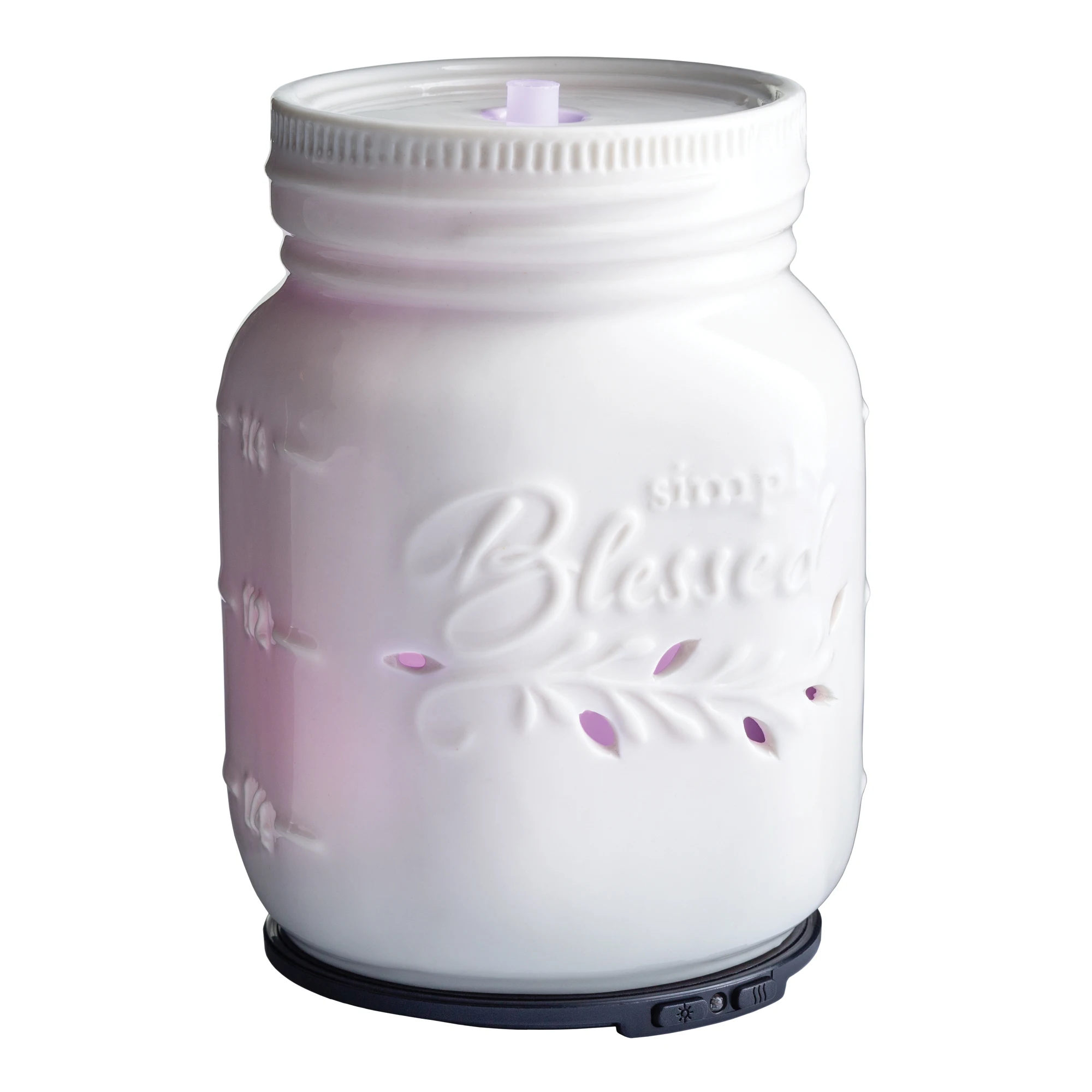 

Mason Jar Medium Porcelain Essential Oil Diffuser, White
