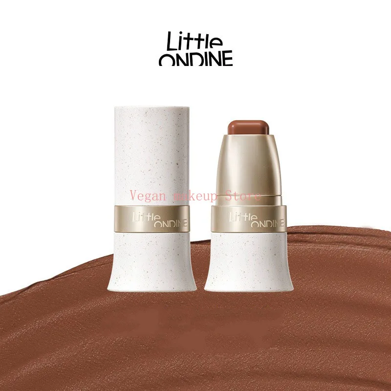 Фото Многоцелевые румяна Little Ondine, влажные шелковистые румяна для макияжа, корректирующие тени, губная помада, румяна для лица №2